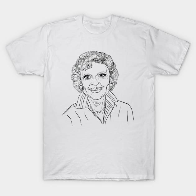 Betty White T-Shirt by prettyprettyugly